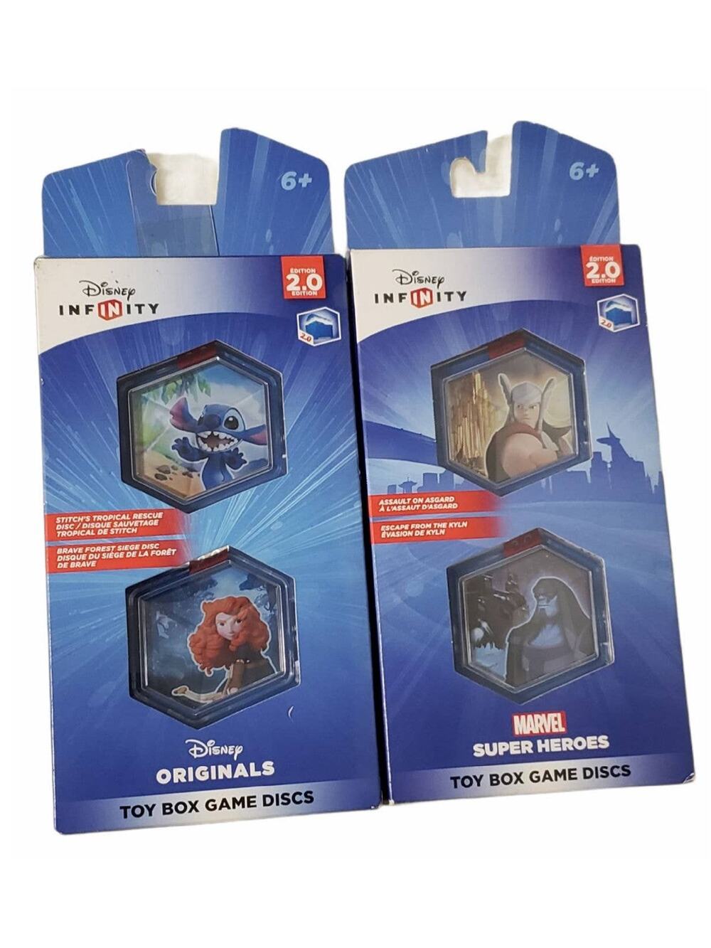 Disney Infinity Toy Box Game Discs 2.0 Marvel Super Heros & Disney Originals